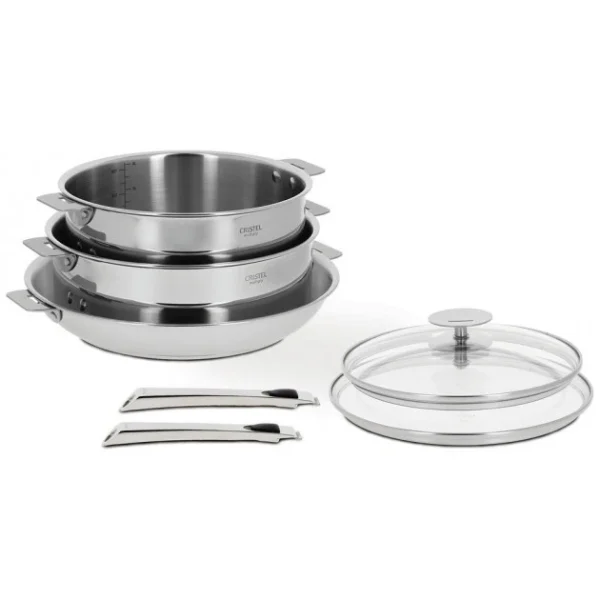 Boutique officielle Set De 7 Pièces Casteline Manche Amovible Inox Cristel 3