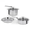 Set De 7 Pièces Mutine Manche Amovible Inox Cristel REMISE 22