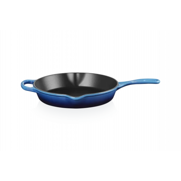 le grand escompte Skillet Rond Profond 26cm En Fonte Azur Le Creuset 4