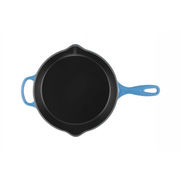 le grand escompte Skillet Rond Profond 26cm En Fonte Azur Le Creuset 5