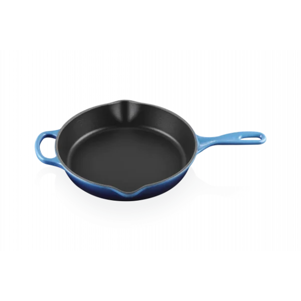 le grand escompte Skillet Rond Profond 26cm En Fonte Azur Le Creuset 1