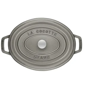 STAUB Cocotte Fonte Ovale 15 Cm Gris Graphite 0,6 L prix abordable 8