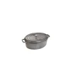 STAUB Cocotte Fonte Ovale 17 Cm Gris Graphite 1 L boutiqued en ligne 16