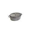 mode STAUB Cocotte Fonte Ovale 29 Cm Gris Graphite 4,2 L 20