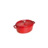 soldes STAUB Cocotte Fonte Ovale 29 Cm Rouge Cerise 4,2 L 19