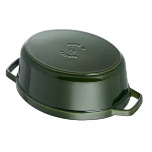 STAUB Cocotte Fonte Ovale 29 Cm Vert Basilic Majolique 4,2 L Pas Cher soldes France 12