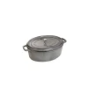 STAUB Cocotte Fonte Ovale 31 Cm Gris Graphite 5,5 L l'unique style 17