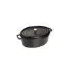 STAUB Cocotte Fonte Ovale 33 Cm Noir Mat 6,7 L Meilleur Service 5