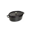 STAUB Cocotte Fonte Ovale 41 Cm Noir Mat 12 L vente pas cher 19