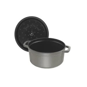 soldes officiel STAUB Cocotte Fonte Ronde 16 Cm Gris Graphite 1,2 L 7