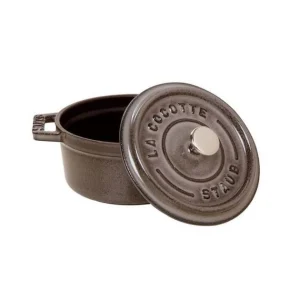 pas cher STAUB Cocotte Fonte Ronde 20 Cm Gris Graphite 2,2 L 6