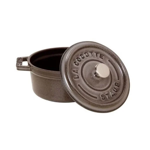 pas cher STAUB Cocotte Fonte Ronde 20 Cm Gris Graphite 2,2 L 3