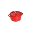 Neuve avec étiquette STAUB Cocotte Fonte Ronde 22 Cm Rouge Cerise 2,6 L 20