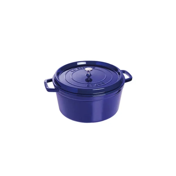 guranteed de qualité STAUB Cocotte Fonte Ronde 24 Cm Bleu Intense Majolique 3,8 L 1