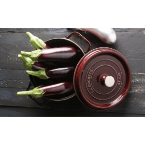 STAUB Cocotte Fonte Ronde 24 Cm Grenadine Majolique 3,8 L Nouveau 8