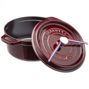 STAUB Cocotte Fonte Ronde 24 Cm Grenadine Majolique 3,8 L Nouveau 10