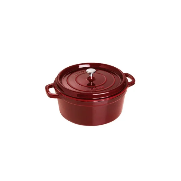 STAUB Cocotte Fonte Ronde 24 Cm Grenadine Majolique 3,8 L Nouveau 1