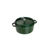 STAUB Cocotte Fonte Ronde 24 Cm Vert Basilic Majolique 3,8 L prix de gros 14