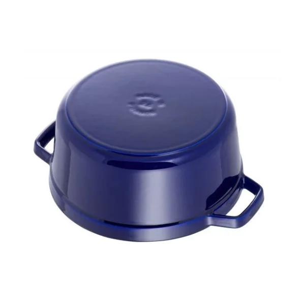 Authentic Original licence STAUB Cocotte Fonte Ronde 26 Cm Bleu Intense Majolique 5,2 L 5