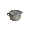 STAUB Cocotte Fonte Ronde 28 Cm Gris Graphite 6,7 L en vente 19