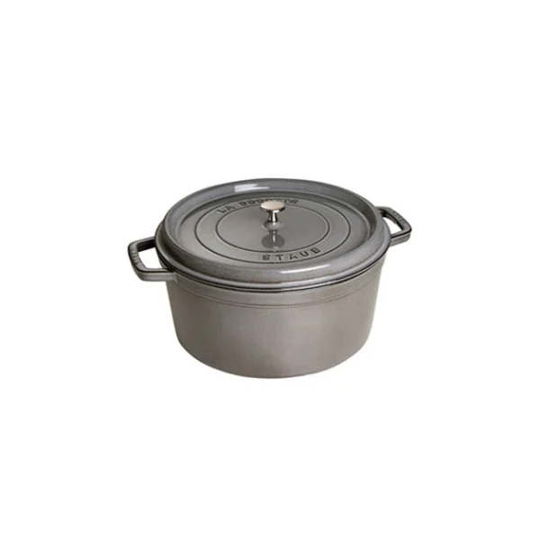 STAUB Cocotte Fonte Ronde 28 Cm Gris Graphite 6,7 L en vente 1