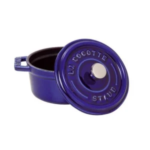 Authentic Original licence STAUB Cocotte Fonte Ronde 30 Cm Bleu Intense Majolique 8,35 L 6