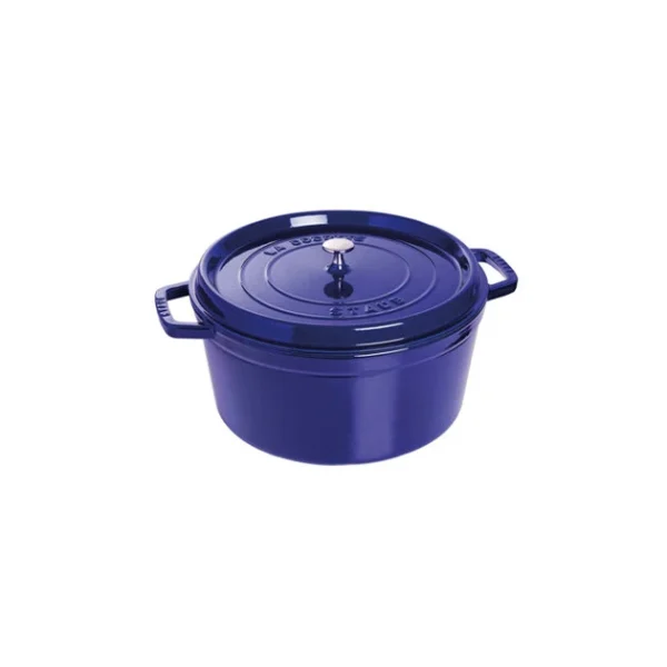 Authentic Original licence STAUB Cocotte Fonte Ronde 30 Cm Bleu Intense Majolique 8,35 L 1