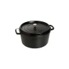 Nouvelle Collection STAUB Cocotte Fonte Ronde 34 Cm Noir Mat 12,6 L 20