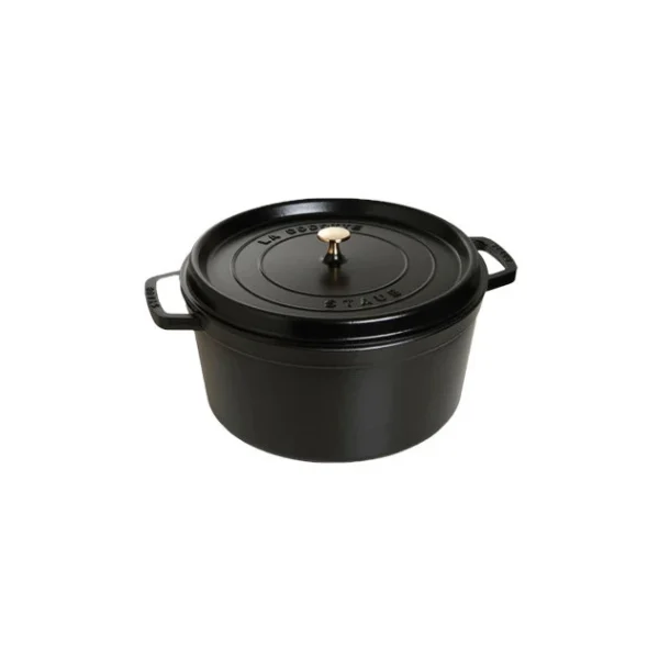 Nouvelle Collection STAUB Cocotte Fonte Ronde 34 Cm Noir Mat 12,6 L 1