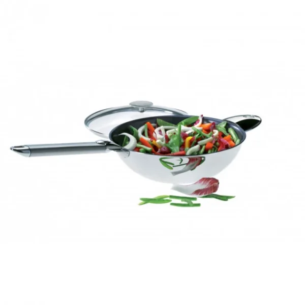 en promotion Wok Casteline Ø 24 Cm Manche Amovible Anti-Adhésif Inox Cristel 4