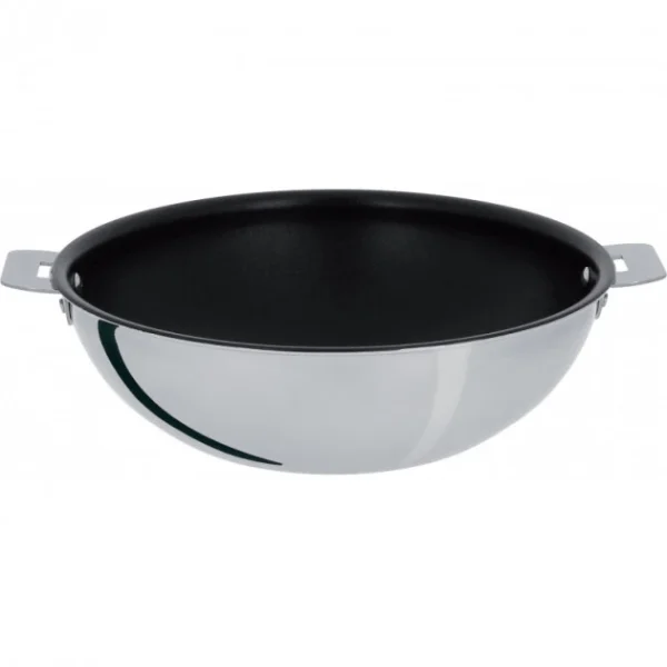 en promotion Wok Casteline Ø 24 Cm Manche Amovible Anti-Adhésif Inox Cristel 1