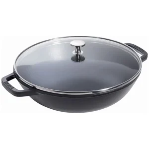 Wok En Fonte 30 Cm Noir Staub garantie de qualité 6