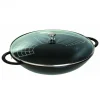 Wok En Fonte 37 Cm Noir Staub de garantie authentique 23