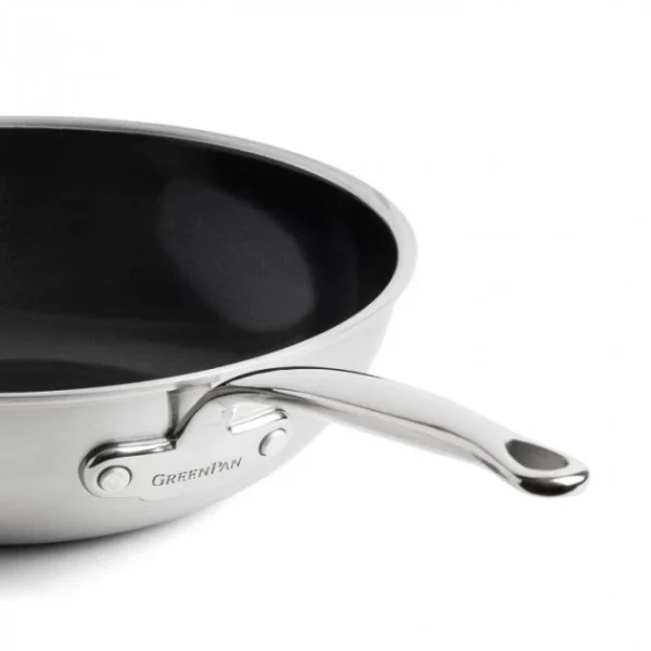 Les achats en ligne Wok Inox Ø 30 Cm PREMIERE GreenPan 3